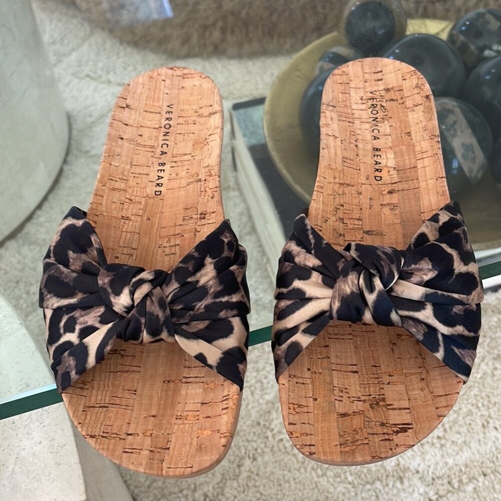 Veronica Beard leopard slide